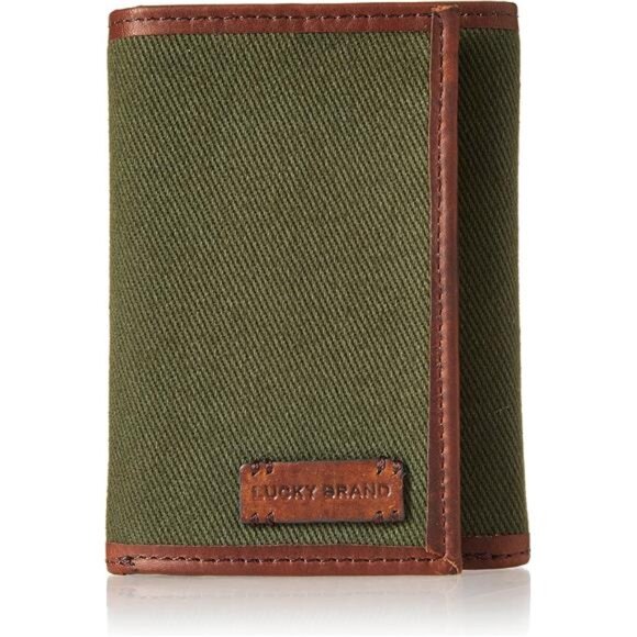 Men's Trifold WalletId WindowCard SlotsLeather